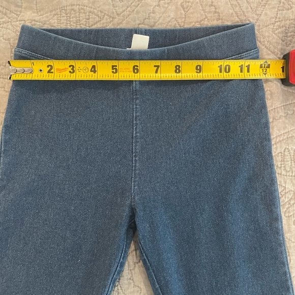 Excellent condition girls Crewcuts soft jean leggings size 10 - Picture 4 of 5